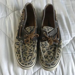 Cheetah Print Sperry Boat Shoes